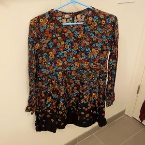 Retro Flower babydoll dress